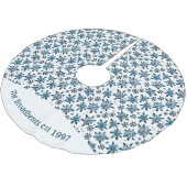 Winter Wonderland Sneeuwvlokken Kerstmis Kerstboom Rok (Gekanteld)