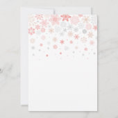 Winter wonderland sneeuwvlokken meisje 1e verjaard kaart (Achterkant)