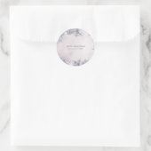 Winter Wonderland Sneeuwvlokken Wit Blauw Elegant Ronde Sticker (Tas)