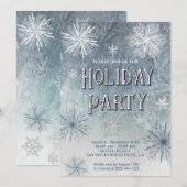 Winter wonderland sneeuwvlokkenbedrijf kaart (Voorkant / Achterkant)