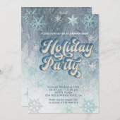 Winter wonderland sneeuwvlokkenbedrijf kaart (Voorkant / Achterkant)