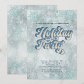 Winter wonderland sneeuwvlokkenbedrijf kaart (Voorkant / Achterkant)