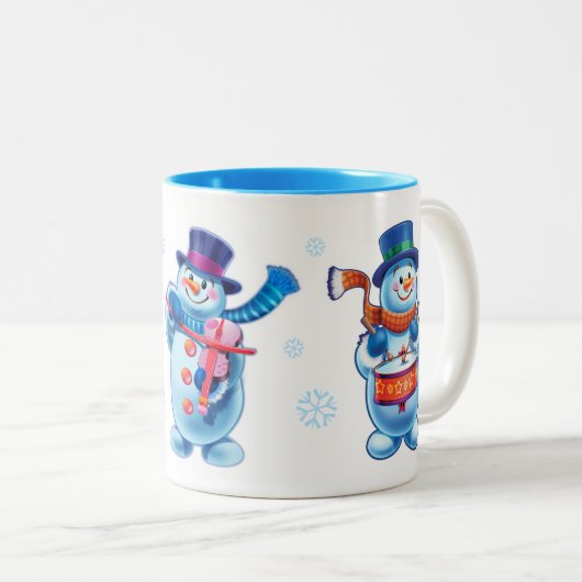 Winter Wonderland sneeuwvolk mok douanenaam (Voorkant rechts)