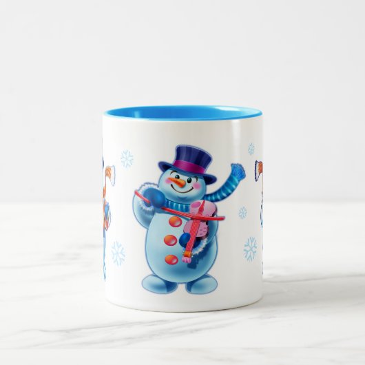 Winter Wonderland sneeuwvolk mok douanenaam (Center)