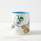 Winter Wonderland sneeuwvolk mok douanenaam (Center)