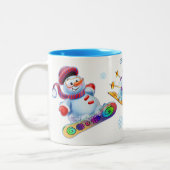 Winter Wonderland sneeuwvolk mok douanenaam (Links)