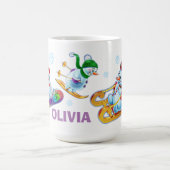 Winter Wonderland sneeuwvolk mok douanenaam (Center)