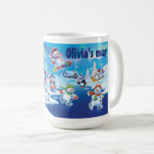 Winter Wonderland sneeuwvolk mok douanenaam (Voorkant rechts)