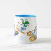 Winter Wonderland sneeuwvolk mok douanenaam (Midden)