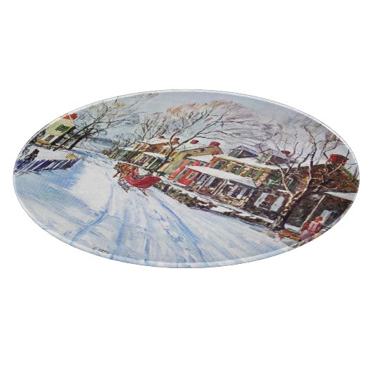 Winter Wonderland Snijplank (Hoek)