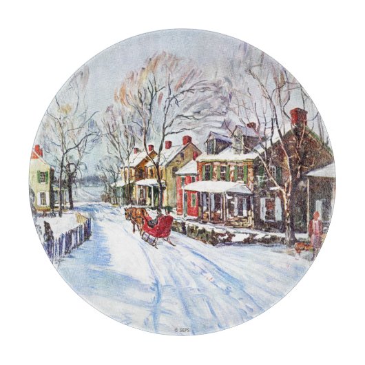 Winter Wonderland Snijplank (Voorkant)