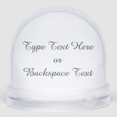 Winter Wonderland Snow Globe Snow Forest Snowglobe Sneeuwbol (Achterkant)