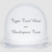 Winter Wonderland Snow Globe Snow Forest Snowglobe Sneeuwbol (Achterkant)