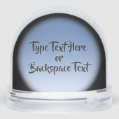 Winter Wonderland Snow Globe Snow Forest Snowglobe Sneeuwbol (Achterkant)