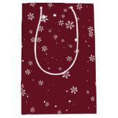 Winter Wonderland Snow Herfst Elegant Medium Cadeauzakje (Voorkant)