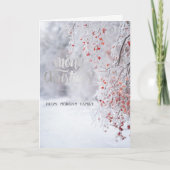 Winter Wonderland Snow Holiday Card Feestdagen Kaart (Voorkant)