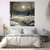 Winter Wonderland Snow Landscape Art Print Poster