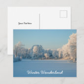 Winter Wonderland Snow Landscape Photo Briefkaart (Voorkant / Achterkant)