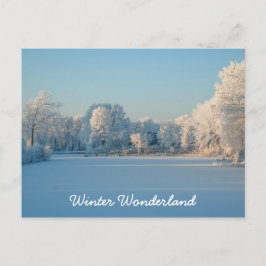 Winter Wonderland Snow Landscape Photo Briefkaart