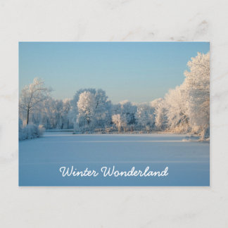 Winter Wonderland Snow Landscape Photo Briefkaart