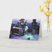 Winter Wonderland Snow Scene 2020 Kaart (Gele Bloem)