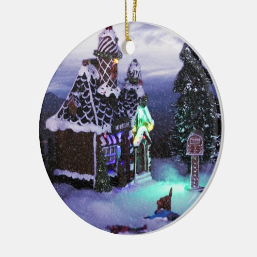 Winter Wonderland Snow Scene 2020 Keramisch Ornament (Links)