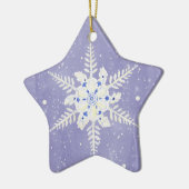 Winter Wonderland Snow Scene Pine Trees Ornament (Links)