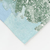 "Winter Wonderland: Snow & Stars" Fleece Deken (Hoek)