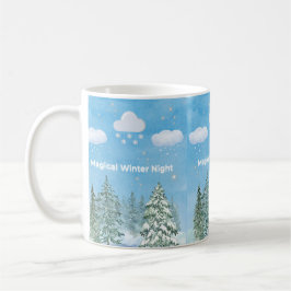 "Winter Wonderland: Snow & Stars" Koffiemok