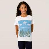 "Winter Wonderland: Snow & Stars" T-shirt (Voorkant volledig)