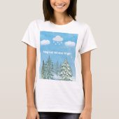 "Winter Wonderland: Snow & Stars" T-shirt (Voorkant)