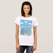 "Winter Wonderland: Snow & Stars" T-shirt (Voorkant volledig)