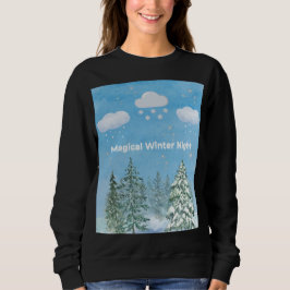 "Winter Wonderland: Snow & Stars" Trui