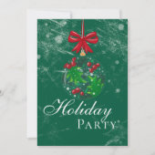 Winter Wonderland Snow Wereldbol Holiday Party Kaart (Voorkant)