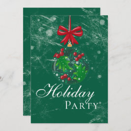 Winter Wonderland Snow Wereldbol Holiday Party Kaart