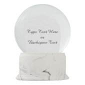 Winter Wonderland Snow Wereldbol Snow Forest Snowg Sneeuwbol (Achterkant)