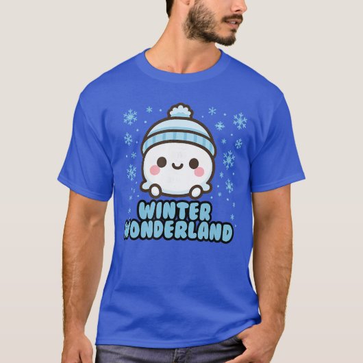 Winter Wonderland Snowball vintage T-shirt (Voorkant)