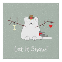 Winter Wonderland Snowdog Kwekerij Kunst