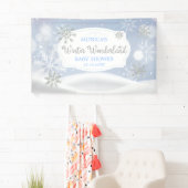 Winter Wonderland Snoweflakes backdrop Spandoek (Insitu)