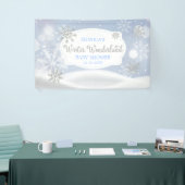 Winter Wonderland Snoweflakes backdrop Spandoek (Beurs)