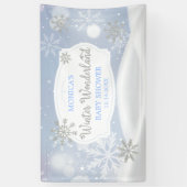 Winter Wonderland Snoweflakes backdrop Spandoek (Verticaal)