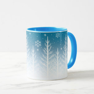Winter Wonderland Snowflake Christmas Coffee Mok
