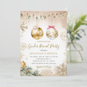 Winter Wonderland Snowflake Geslacht Reveal Party Kaart (Staand voorkant)