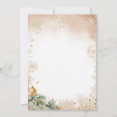 Winter Wonderland Snowflake Geslacht Reveal Party Kaart (Achterkant)