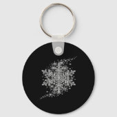 Winter Wonderland Snowflake Holiday Design For Men Sleutelhanger (Voorkant)
