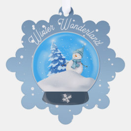 Winter Wonderland Snowflake Ornament Kaart
