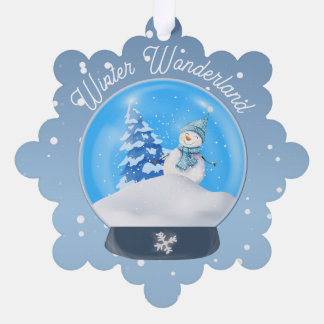 Winter Wonderland Snowflake Ornament Kaart