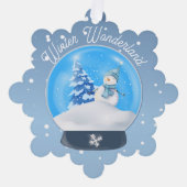 Winter Wonderland Snowflake Ornament Kaart (Voorkant)