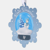 Winter Wonderland Snowflake Ornament Kaart (Links)