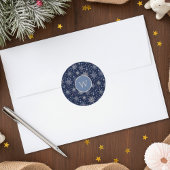 Winter Wonderland Snowflake Ronde Sticker